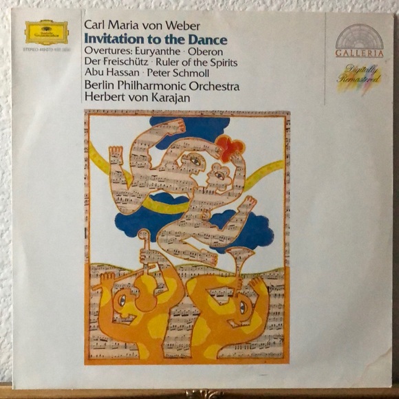 Carl Maria Von Weber Performed by Berlin Philharmonic Orchestra Vinyl Lp - Picture 2 of 5